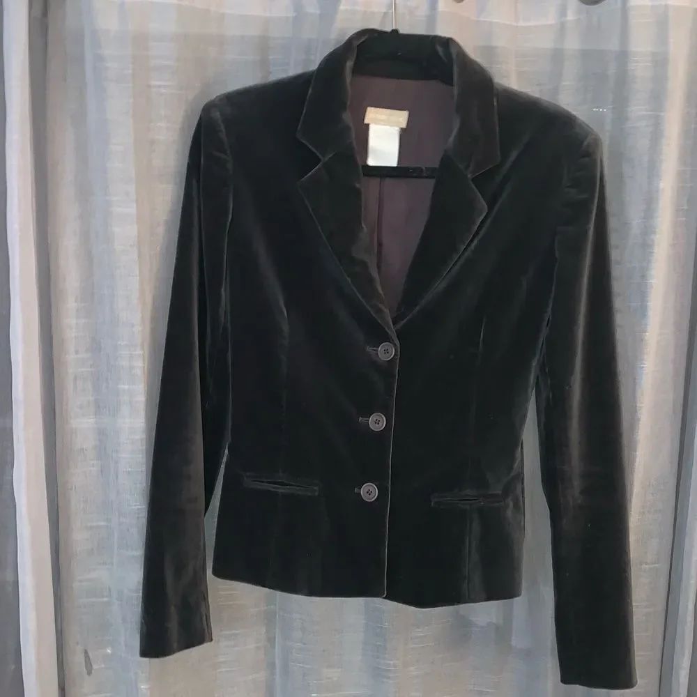 Vintage Future Ozbeck Grey Velvet Blazer